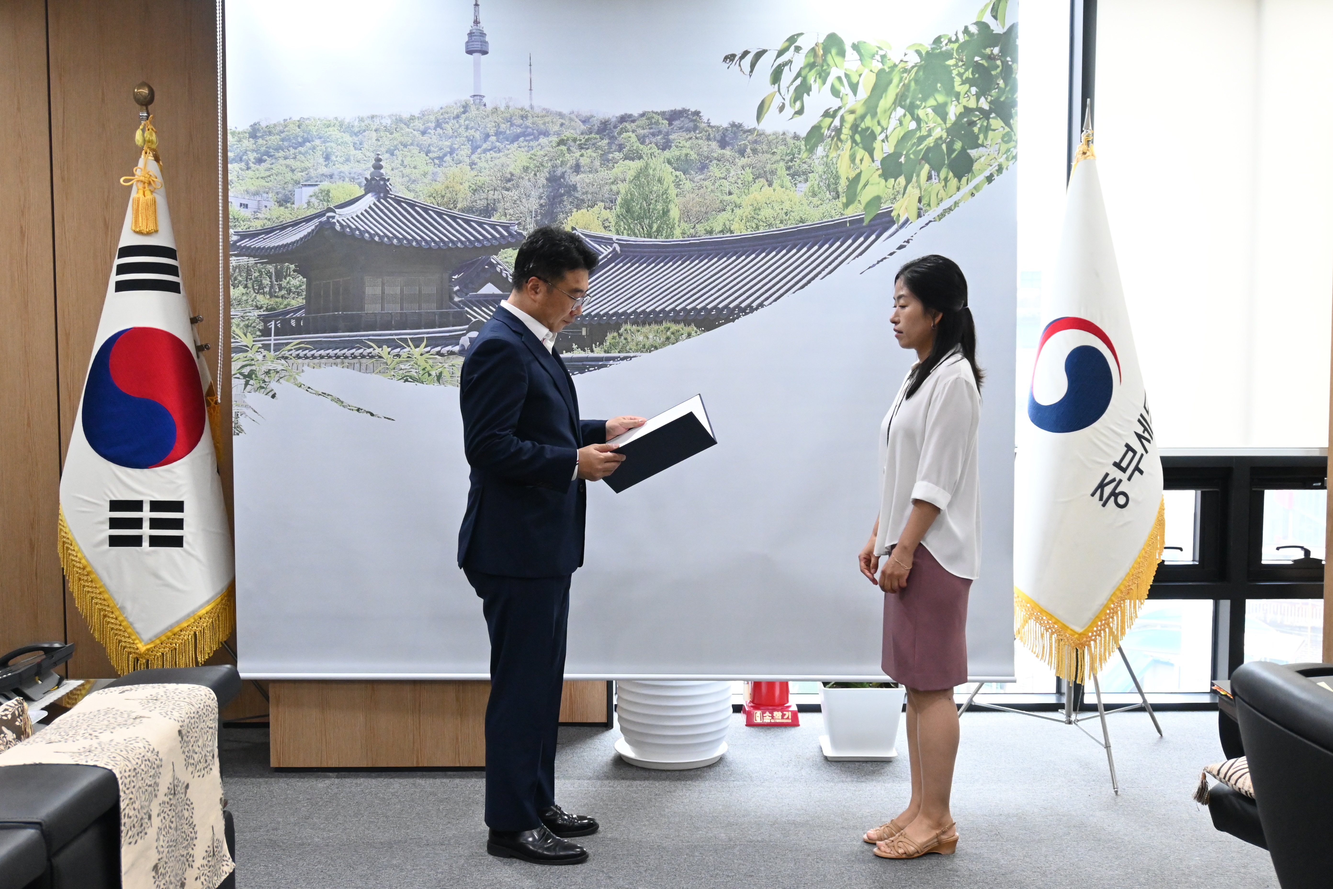 복직자 임용장 수여식