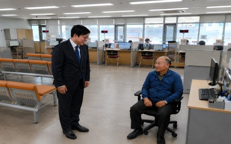 오상훈 부산지방국세청장, 부가가치세 신고 현장 방문