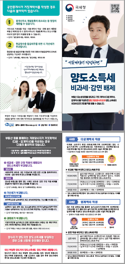 2024년 거짓 계약서 작성 시 불이익 안내 리플릿.PNG